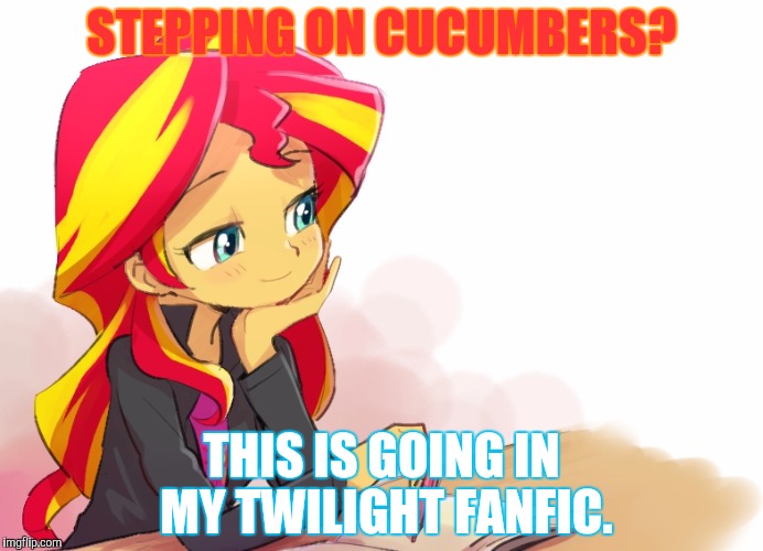 STEPPING ON CUCUMBERS? THIS IS GOING IN MY TWILIGHT FANFIC. | made w/ Imgflip meme maker