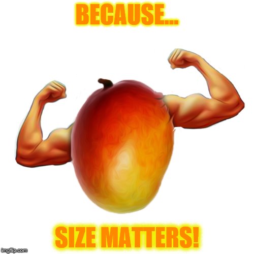 BECAUSE... SIZE MATTERS! | made w/ Imgflip meme maker