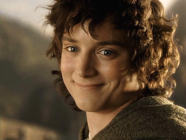 Smiling Creepily Like Frodo Blank Meme Template