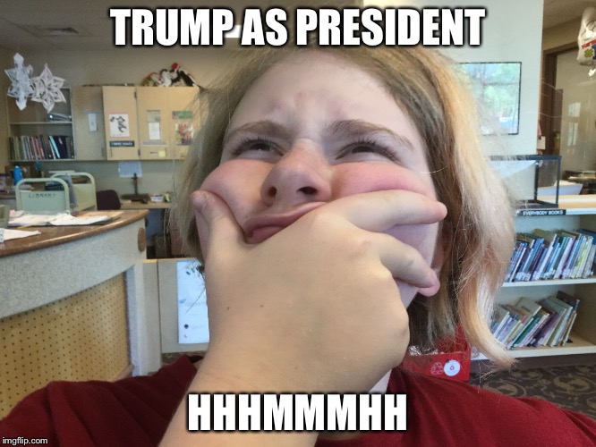 TRUMP AS PRESIDENT; HHHMMMHH | image tagged in memes | made w/ Imgflip meme maker