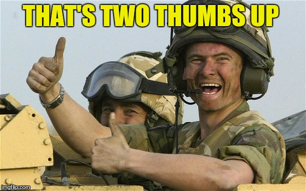 THAT'S TWO THUMBS UP | made w/ Imgflip meme maker