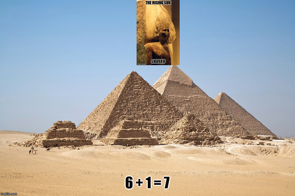 Seventh heaven, LMAO! | 6 + 1 = 7 | image tagged in wicked,the rising sun,the evil ones,the fourth of dynsasty of egypt | made w/ Imgflip meme maker