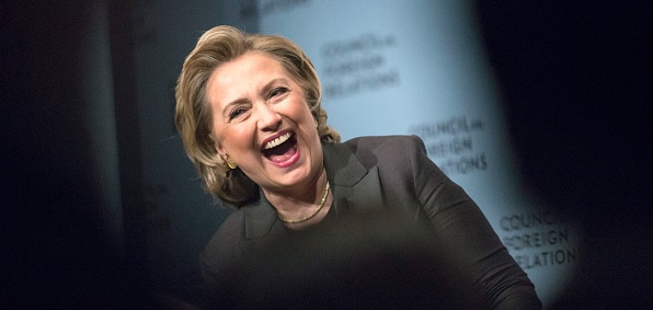 High Quality Hillary Laughing Blank Meme Template