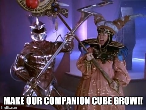 MAKE OUR COMPANION CUBE GROW!! | made w/ Imgflip meme maker