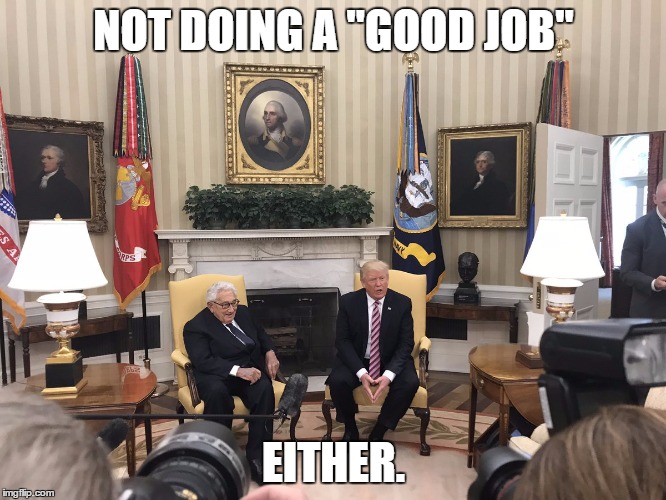 Triangle of Death | NOT DOING A "GOOD JOB"; EITHER. | image tagged in notdoingagoodjobeither,triangle of death,president trump,george washington | made w/ Imgflip meme maker