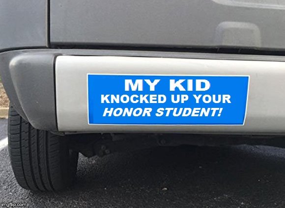 Another Proud Parent | image tagged in bumper sticker | made w/ Imgflip meme maker