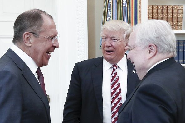 Trump Russia Laughing Blank Meme Template