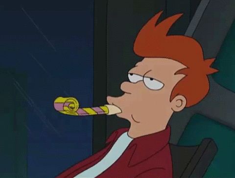 Fry_Party_Bored Blank Meme Template