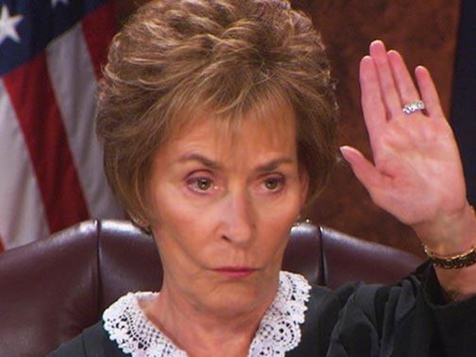 High Quality Judge Judy, STOP! Blank Meme Template