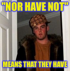 Ss | "NOR HAVE NOT" MEANS THAT THEY HAVE | image tagged in ss | made w/ Imgflip meme maker
