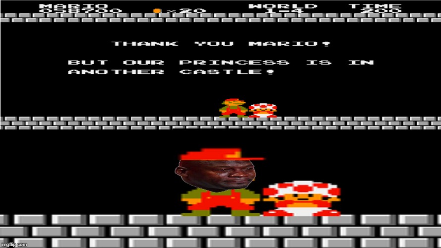 Was it ever like this for you? | image tagged in super mario,super mario bros,nintendo,nintendo entertainment system | made w/ Imgflip meme maker