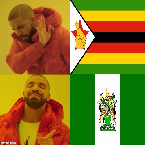 image tagged in rhodesia,zimbabwe,drake hotline approves,never die | made w/ Imgflip meme maker