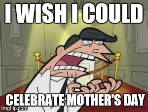 If I had one | I WISH I COULD; CELEBRATE MOTHER'S DAY | image tagged in that face you make,mothers day,this is where i'd put my trophy if i had one,if i had one | made w/ Imgflip meme maker