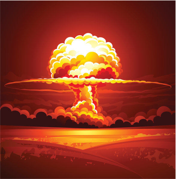 High Quality mushroom cloud Blank Meme Template