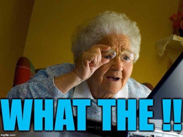 Grandma Finds The Internet Meme | WHAT THE !! | image tagged in memes,grandma finds the internet | made w/ Imgflip meme maker