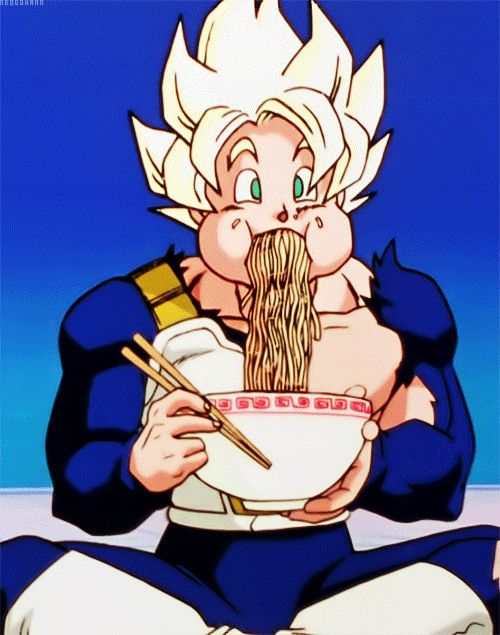 Goku eating Blank Meme Template