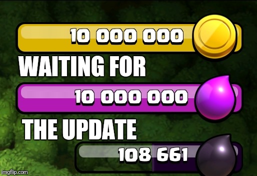 WAITING FOR; THE UPDATE | made w/ Imgflip meme maker