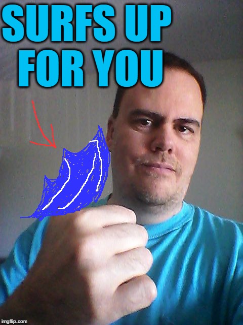 Thumbs up | SURFS UP FOR YOU | image tagged in thumbs up | made w/ Imgflip meme maker