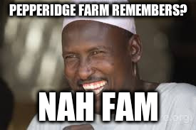 PEPPERIDGE FARM REMEMBERS? NAH FAM | image tagged in nah fam guy,pepperidge farm remembers | made w/ Imgflip meme maker