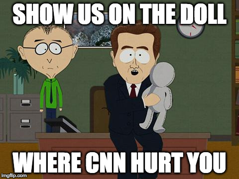 Show me on this doll | SHOW US ON THE DOLL; WHERE CNN HURT YOU | image tagged in show me on this doll | made w/ Imgflip meme maker
