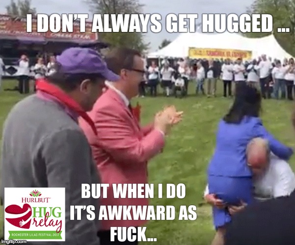 Awkward Hug | image tagged in funny,awkward,creepy | made w/ Imgflip meme maker