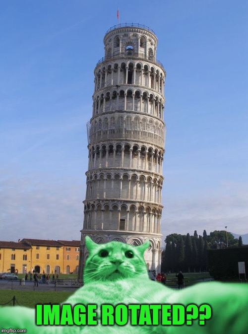 RayCat does Italy | IMAGE ROTATED?? | image tagged in raycat does italy | made w/ Imgflip meme maker