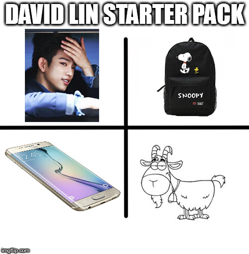 Blank Starter Pack | DAVID LIN STARTER PACK | image tagged in x starter pack | made w/ Imgflip meme maker