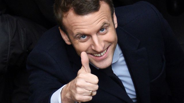 MacronThomb Blank Meme Template