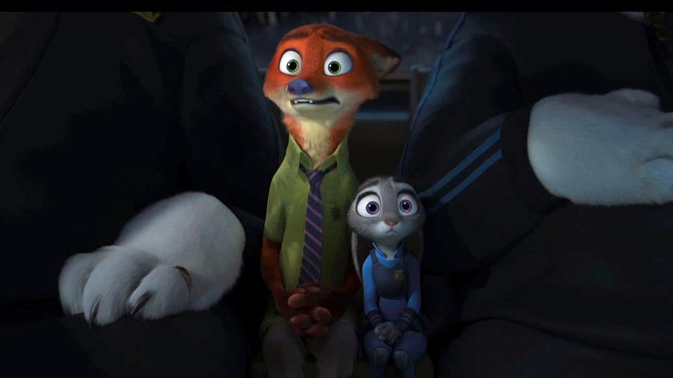 Nick and Judy nervous  Blank Meme Template