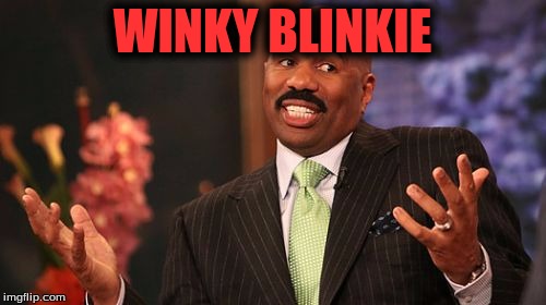 Steve Harvey Meme | WINKY BLINKIE | image tagged in memes,steve harvey | made w/ Imgflip meme maker