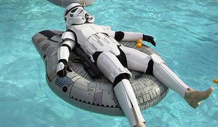 Relaxing Storm Trooper Blank Meme Template