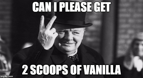 CAN I PLEASE GET; 2 SCOOPS OF VANILLA | image tagged in 2scoops2genders | made w/ Imgflip meme maker