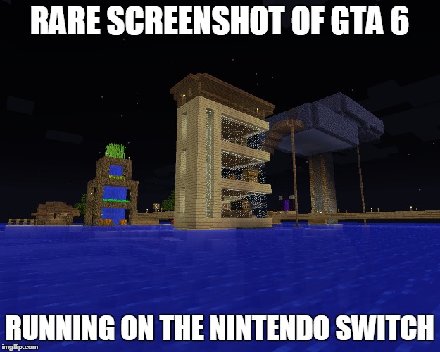 GTA 6 On The Nintendo Switch | RARE SCREENSHOT OF GTA 6; RUNNING ON THE NINTENDO SWITCH | image tagged in funny,gta | made w/ Imgflip meme maker