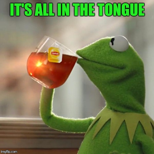 But That's None Of My Business Meme | IT'S ALL IN THE TONGUE | image tagged in memes,but thats none of my business,kermit the frog | made w/ Imgflip meme maker