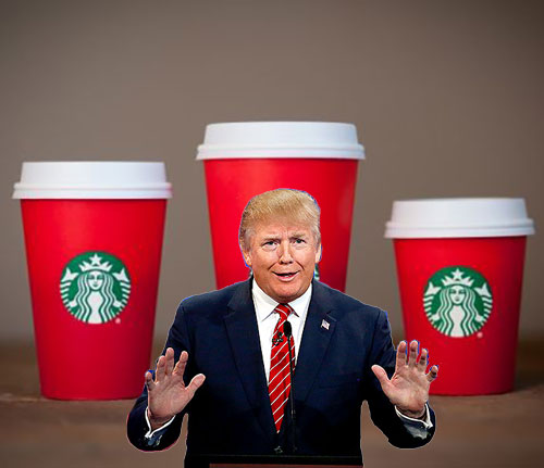 Trump Coffee Blank Meme Template