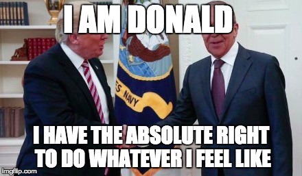 i am donald | I AM DONALD; I HAVE THE ABSOLUTE RIGHT TO DO WHATEVER I FEEL LIKE | image tagged in post-truth,truth,donald trump approves,bad pun trump,serious trump,joke | made w/ Imgflip meme maker