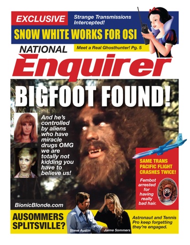 High Quality National Enquirer Bigfoot Blank Meme Template