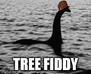 Loch Ness Monster | TREE FIDDY | image tagged in loch ness monster,scumbag | made w/ Imgflip meme maker
