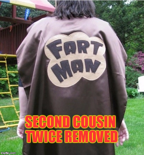 SECOND COUSIN TWICE REMOVED | made w/ Imgflip meme maker