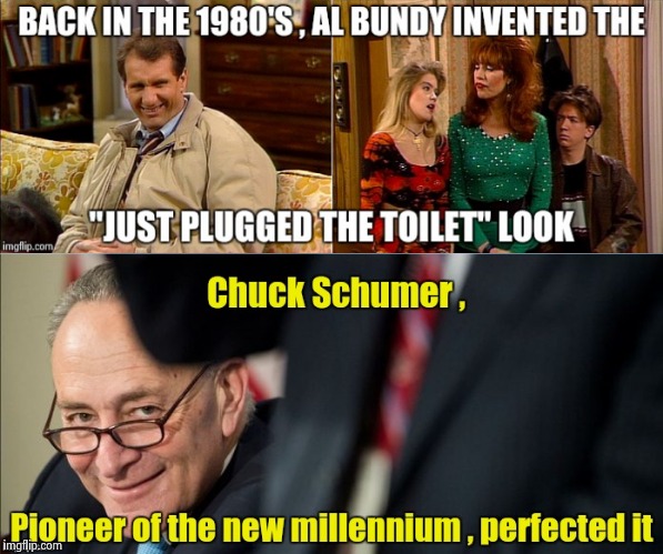 Chucky , whoever commenced it he's against it | image tagged in chuck schumer,libtard,clown | made w/ Imgflip meme maker