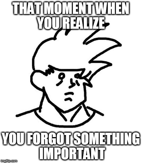 When you realize, you forget something important | THAT MOMENT WHEN YOU REALIZE; YOU FORGOT SOMETHING IMPORTANT | image tagged in oh no /oh crap | made w/ Imgflip meme maker