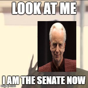 Look At Me Meme | LOOK AT ME; I AM THE SENATE NOW | image tagged in memes,look at me | made w/ Imgflip meme maker