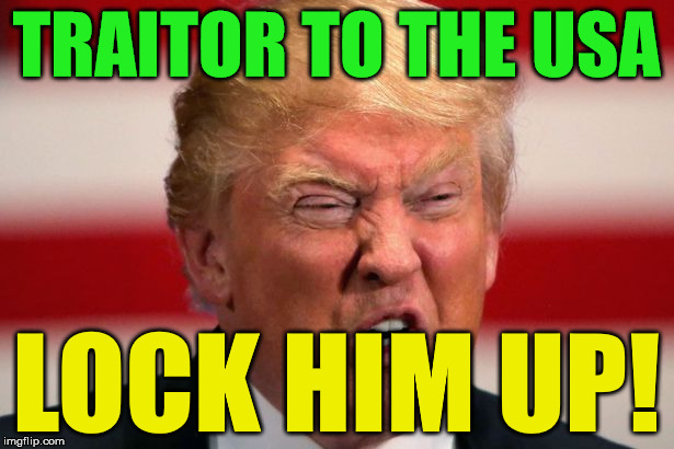 POTUS | TRAITOR TO THE USA; LOCK HIM UP! | image tagged in potus | made w/ Imgflip meme maker