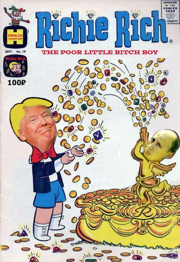 High Quality RIchie Rich Trump with pal Putin Blank Meme Template