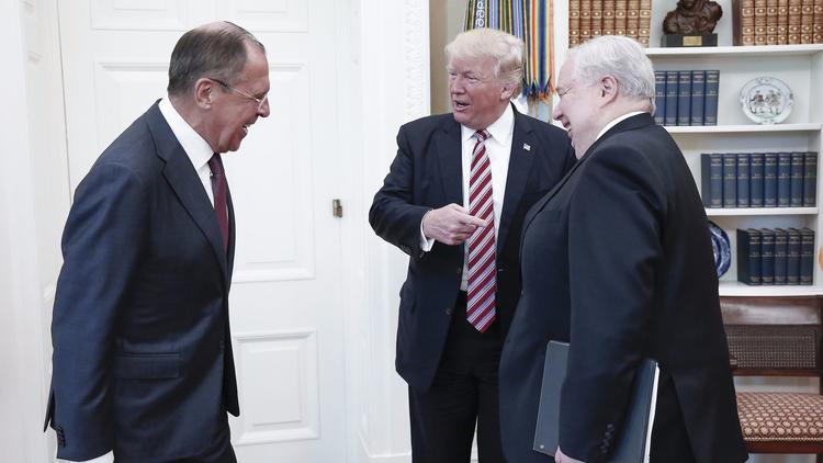 High Quality Trump with Russians Blank Meme Template