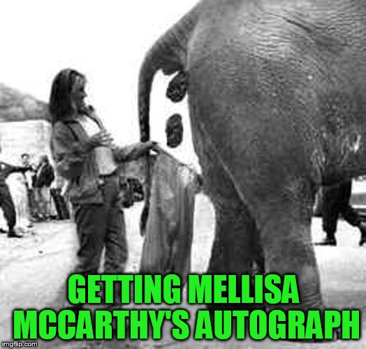 GETTING MELLISA MCCARTHY'S AUTOGRAPH | made w/ Imgflip meme maker