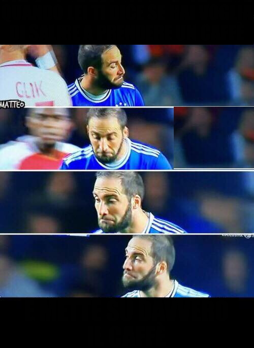 High Quality higuain unbelievable Blank Meme Template