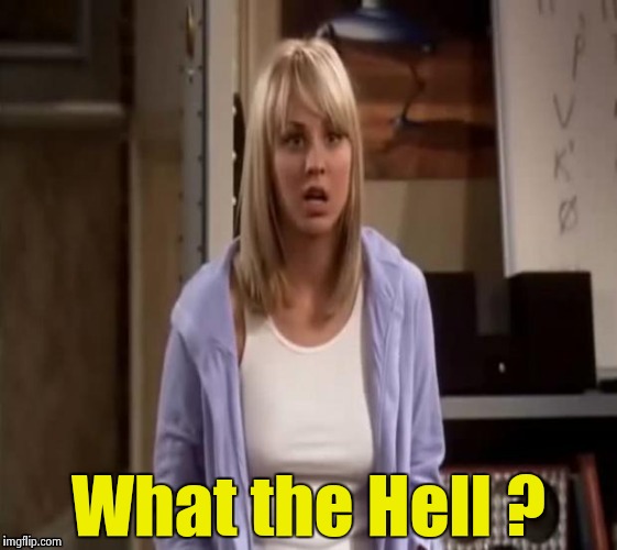 Confused Penny | What the Hell ? | image tagged in confused penny | made w/ Imgflip meme maker