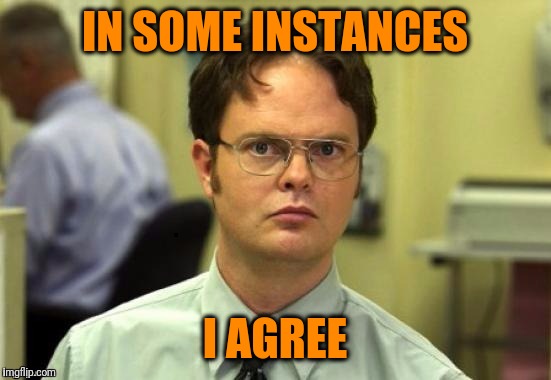 dwight | IN SOME INSTANCES I AGREE | image tagged in dwight | made w/ Imgflip meme maker