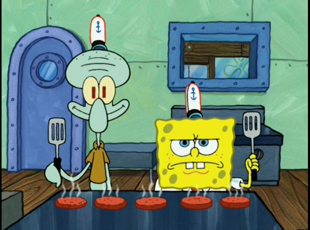 Spongebob making a sandwich Blank Template - Imgflip